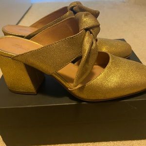 Madewell Gold Mules